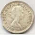 AUSTRALIA 1960 . SIXPENCE . ERROR . CLIPPED PLANCHET . BITTEN EDGE
